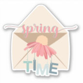 春時フローラ封筒ステッカー シール (正面)