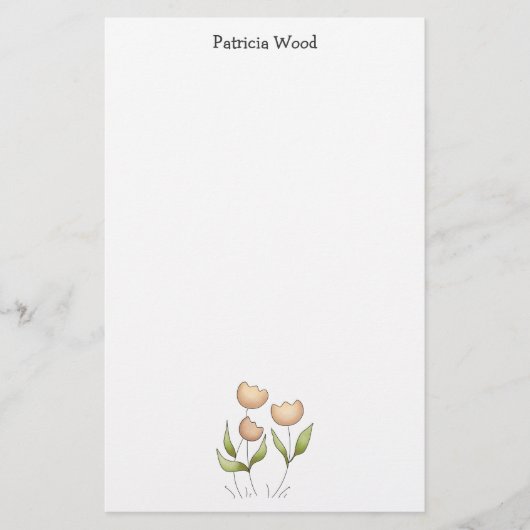 春時間 · チューリップ 便箋 (正面)