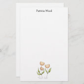 春時間 · チューリップ 便箋 (正面/裏面)