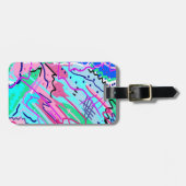 春景観抽象芸術プリント ラゲッジタグ (正面横)