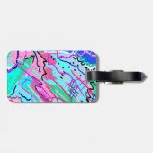 春景観抽象芸術プリント ラゲッジタグ (裏面横)