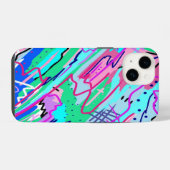 春景観抽象芸術プリント iPhoneケース (裏面横)