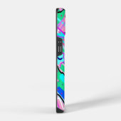 春景観抽象芸術プリント iPhoneケース (右側面)