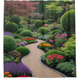 春景観 シャワーカーテン