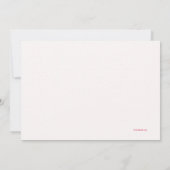 春朝のサンキューカード サンキューカード (裏面)