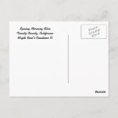 春朝の至福… ポストカード (裏面)