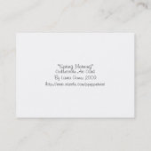 "春朝" 名刺 (裏面)