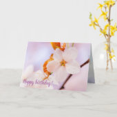 春期の桜花の正面視 カード (黄色い花)