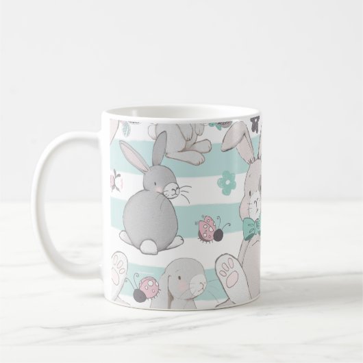 春束パターン コーヒーマグカップ (左)