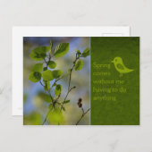 春来とにかくCC0836リラックスの言葉 ポストカード (正面/裏面)