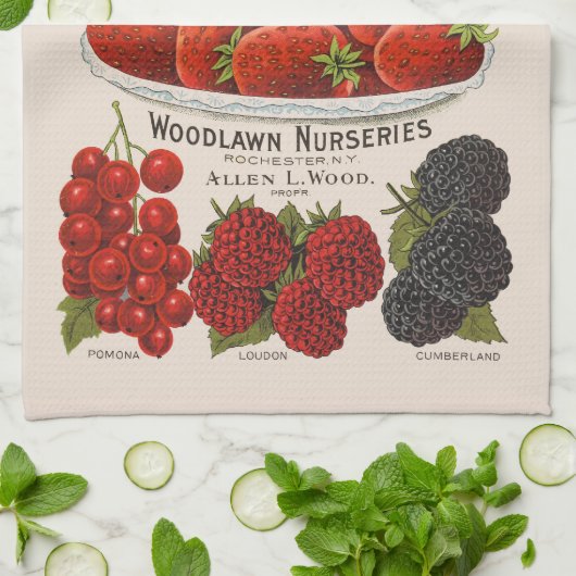 春果実 キッチンタオル (折り畳み)