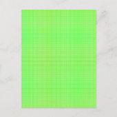 春格子模様の春草色 ポストカード (正面)