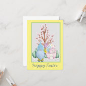春格言ホームハッピーイースターカード カード (正面/裏面インサイチュ)