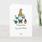 春格言準備ができて庭 カード (裏面)