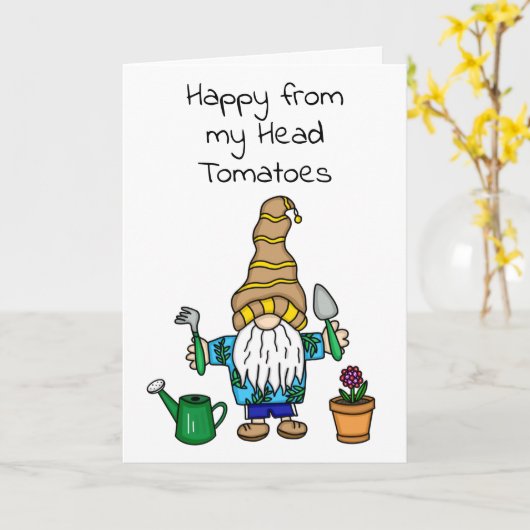 春格言準備ができて庭 カード (黄色い花)