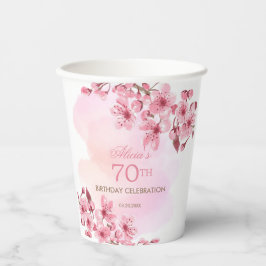 春桜さくらんぼブロッサムピンク誕生日 紙コップ
