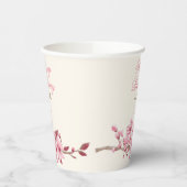 春桜さくらんぼブロッサムピンク誕生日 紙コップ (左)