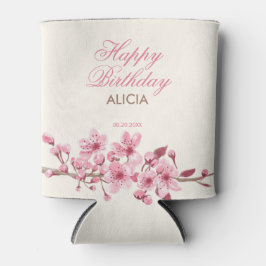 春桜さくらんぼブロッサムピンク誕生日 缶クーラー