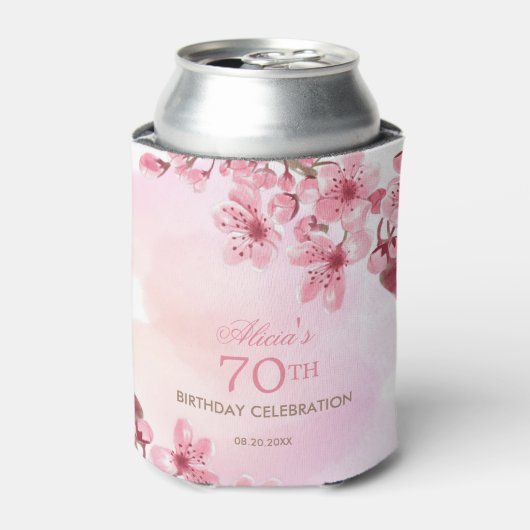 春桜さくらんぼブロッサムピンク誕生日 缶クーラー (缶正面)