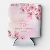 春桜さくらんぼブロッサムピンク誕生日 缶クーラー (正面)