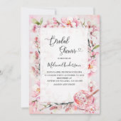 春桜フローラーとデザート水彩bri 招待状 (正面)