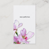 春桜/ピンクさくらんぼの花 名刺 (裏面)