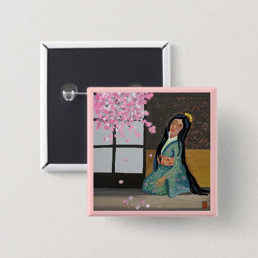 春桜 缶バッジ (正面&裏面)