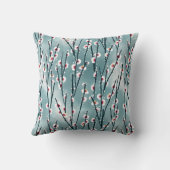 春梅花柄 クッション (裏面)