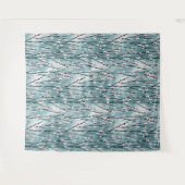 春梅花柄 タペストリー (正面(横))