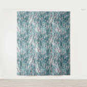 春梅花柄 タペストリー (正面)