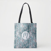 春梅花柄 トートバッグ (正面)