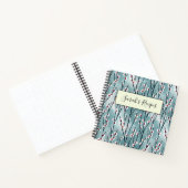 春梅花柄 ノートブック (内部)