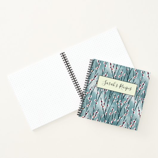 春梅花柄 ノートブック (内部)