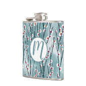 春梅花柄 フラスク (左)