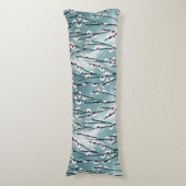 春梅花柄 ボディピロー (正面縦)