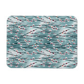 春梅花柄 マグネット (横)