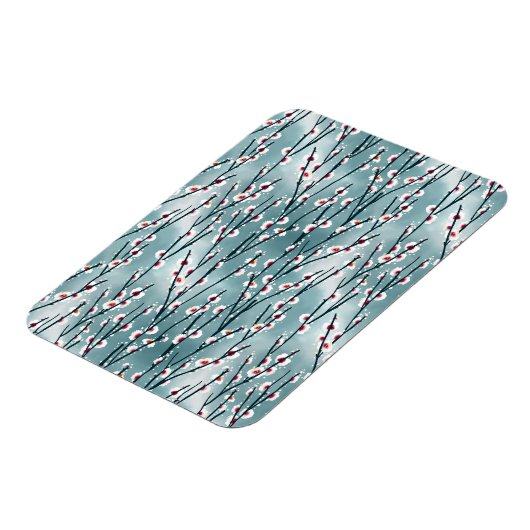 春梅花柄 マグネット (左側)