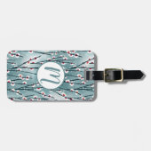 春梅花柄 ラゲッジタグ (正面横)