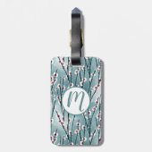 春梅花柄 ラゲッジタグ (裏面縦)