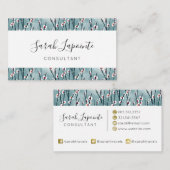 春梅花柄 名刺 (正面/裏面)