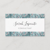 春梅花柄 名刺 (正面)