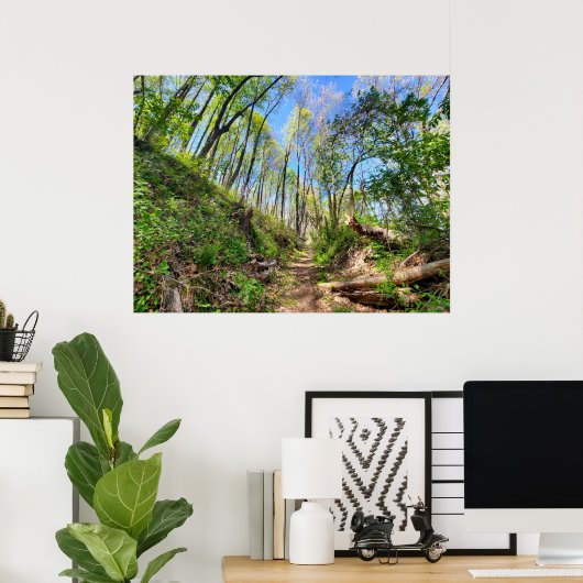 春森林写真 ポスター (ホームオフィス)