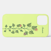 春植物かわいい緑の自然恋人の女の子の名前 Case-Mate iPhoneケース (裏面 (横))
