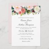 春植物水彩フローラ結婚ズ 招待状 (正面/裏面)