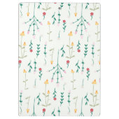 春植物装飾咲きシームレス クリップボード (裏面)