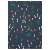 春植物装飾咲きシームレス クリップボード (裏面)