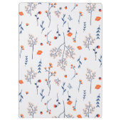 春植物装飾咲きシームレス クリップボード (裏面)