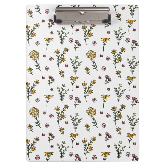 春植物装飾咲きシームレス クリップボード (正面)