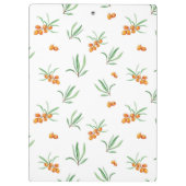 春植物装飾咲きシームレス クリップボード (裏面)