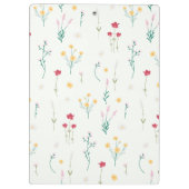 春植物装飾咲きシームレス クリップボード (裏面)